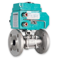 Motorlu Flanslı 2 Yollu Paslanmaz Küresel Vana
